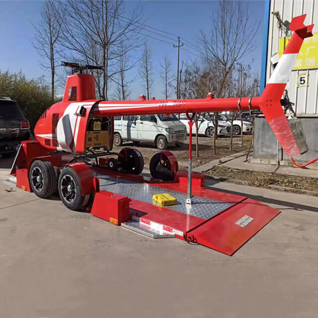 Ensure the equipment is securely fastened on the drop deck trailer