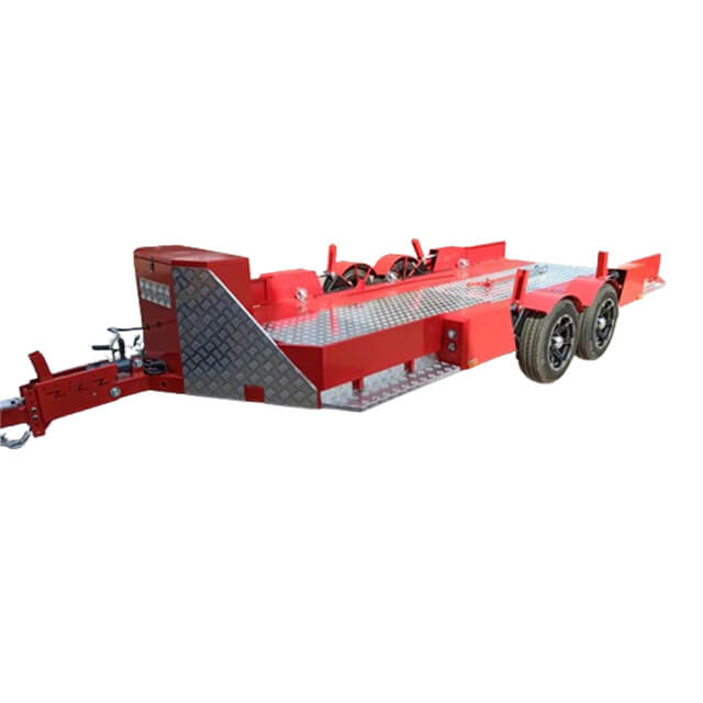 Hauling heavy equipment is easy with the drop deck trailer