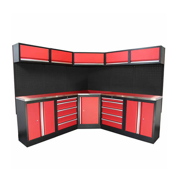 The garage cabinets are crafted from high-quality materials to ensure they stand up to the wear and tear of daily use and remain in great condition for years to come