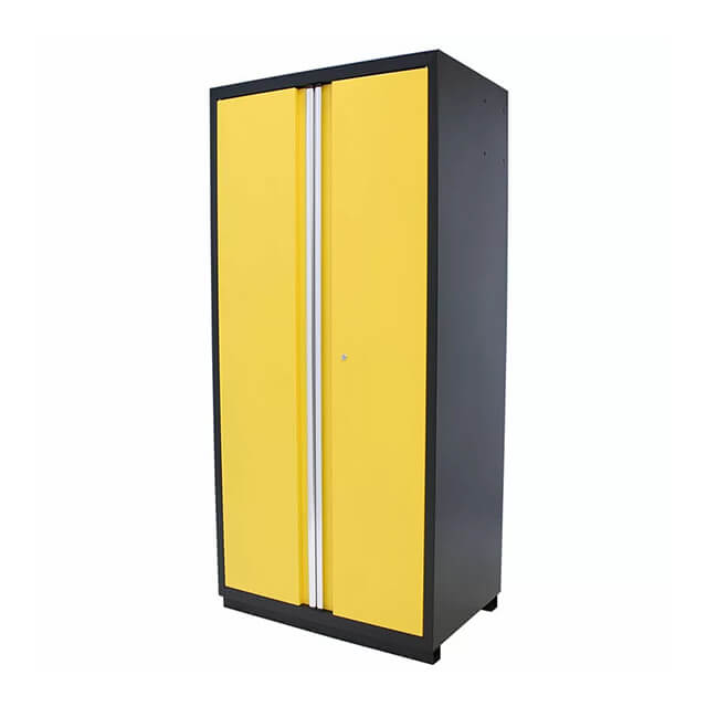 The cabinets are available in a variety of sizes and configurations to fit any garage layout