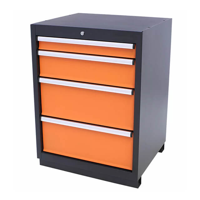 The cabinets are available in a range of sizes and configurations, making it easy to find the perfect fit for any garage layout and storage needs