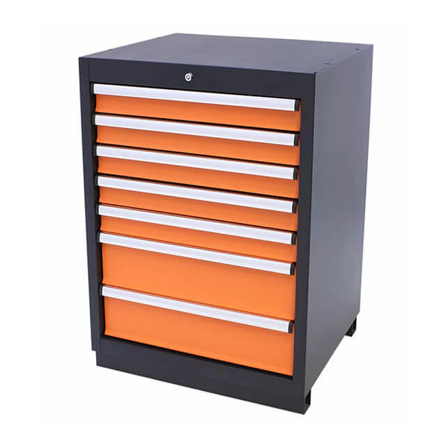 The garage cabinets offer a secure and reliable storage solution for valuable tools and equipment, ensuring they are protected from theft and damage