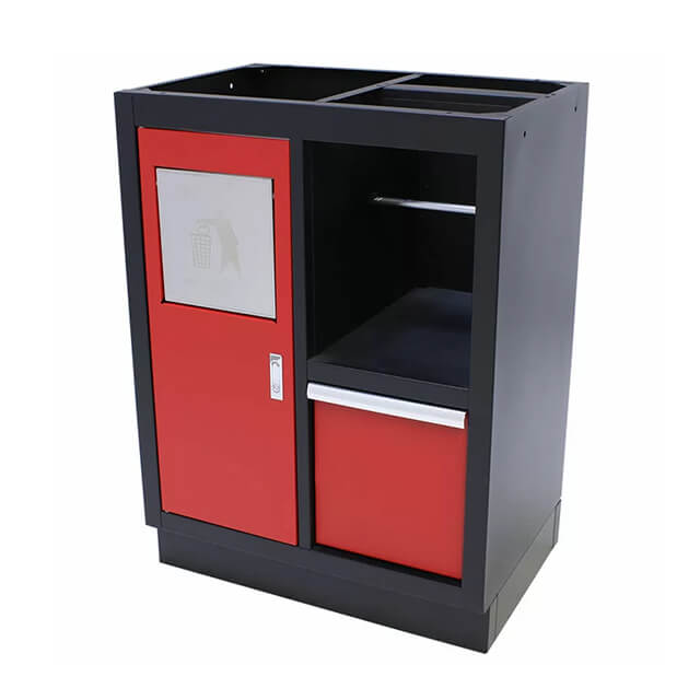 The garage cabinets are an essential addition for anyone looking to declutter and organize their garage workspace