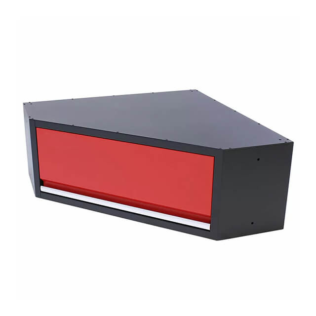 The garage cabinets offer a secure storage solution for valuable tools and equipment