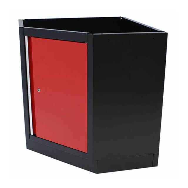 The cabinets' sleek design complements any garage decor