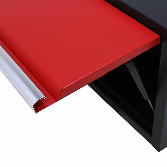 The garage cabinets are made from durable materials to ensure long-lasting use
