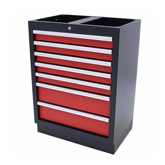 The cabinets' stylish and contemporary design not only maximizes storage space but also adds a touch of sophistication to any garage setting