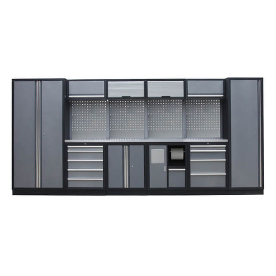 The Garage cabinets are a great way to maximize storage space.