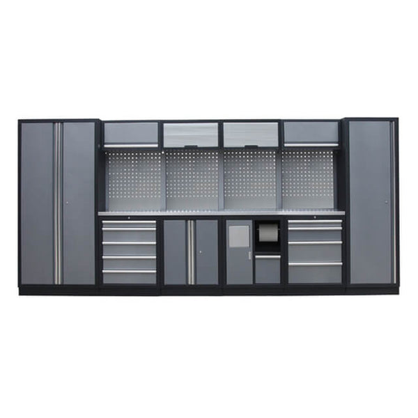 The Garage cabinets are a great way to maximize storage space.