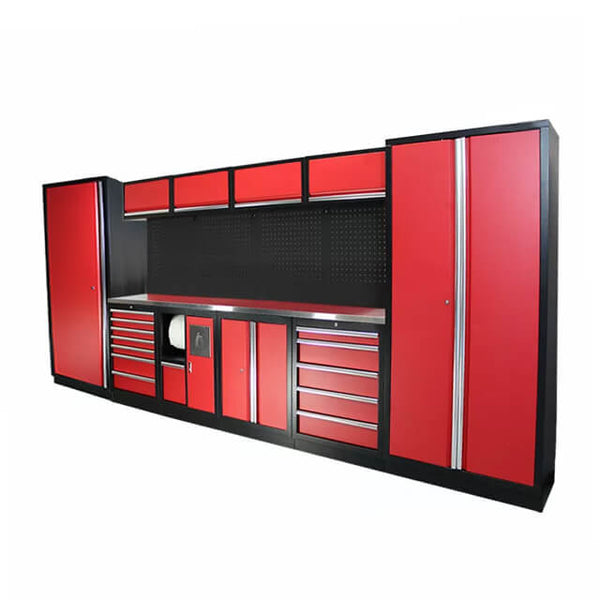 The garage cabinets are built to last, featuring durable materials and construction that can withstand the rigors of daily use