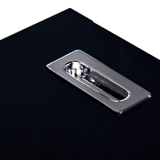 The garage storage cabinet has a durable finish