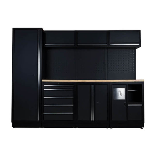 The garage storage cabinet is easy to clean and maintain