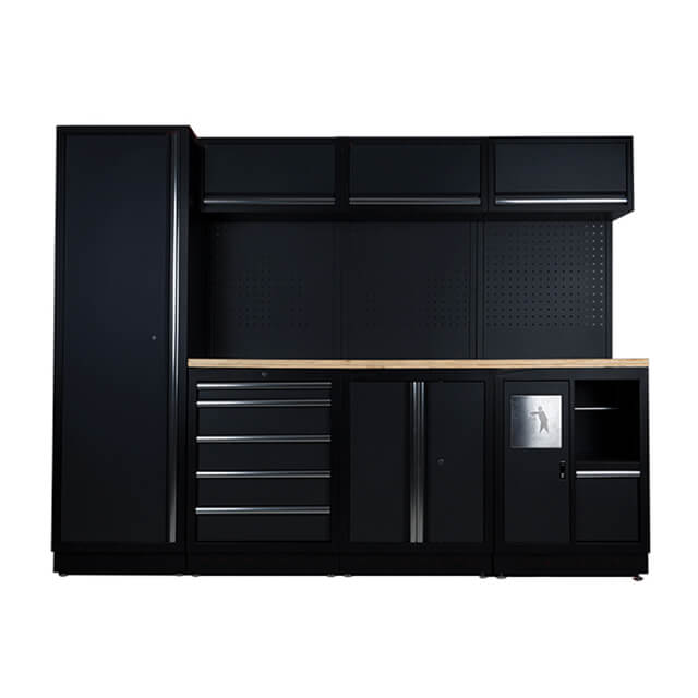 The garage storage cabinet is easy to clean and maintain