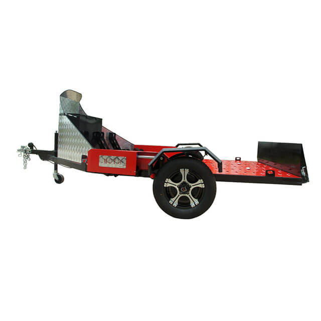 The trailer can accommodate multiple motorcycles for convenient transport