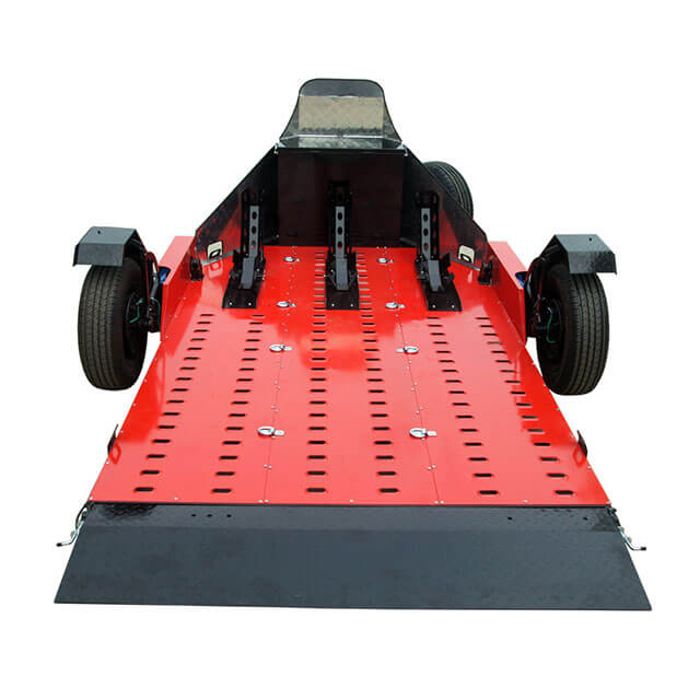 The trailer enhances motorcycle travel convenience