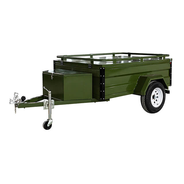 The off-road camper trailer comes with all the essentials for a comfortable camping experience