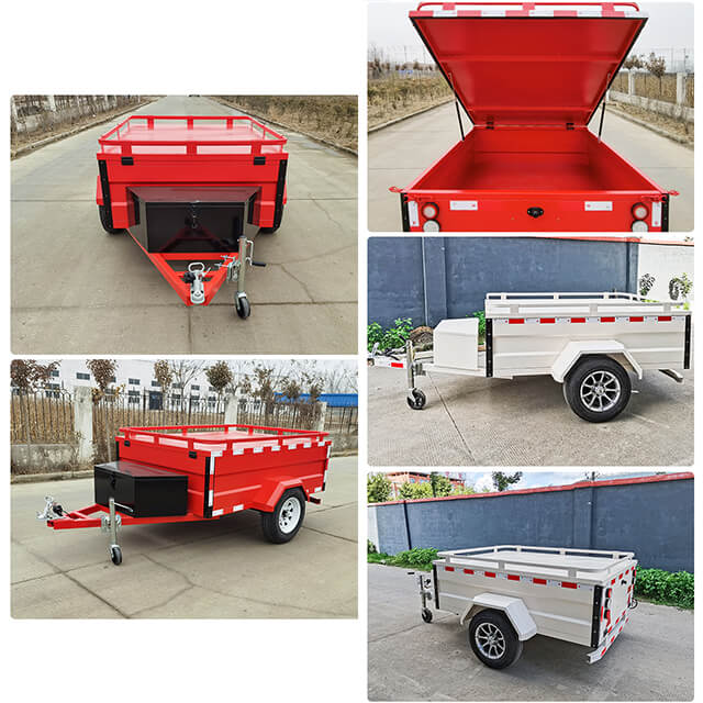 The trailer's robust construction ensures durability and reliability