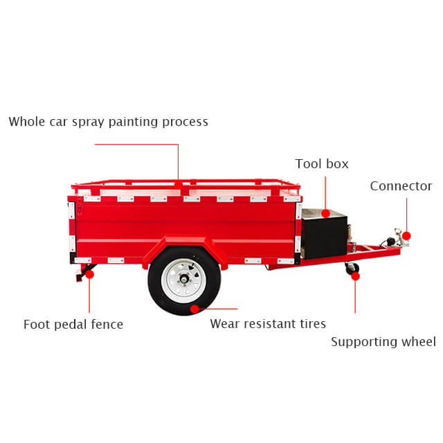 The compact and lightweight design of the trailer makes it easy to tow and handle