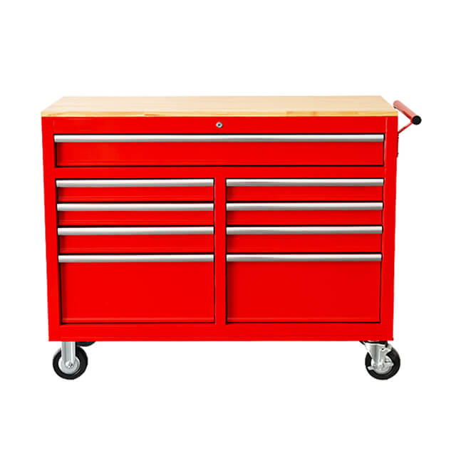The cabinet's roller design allows for easy mobility and accessibility