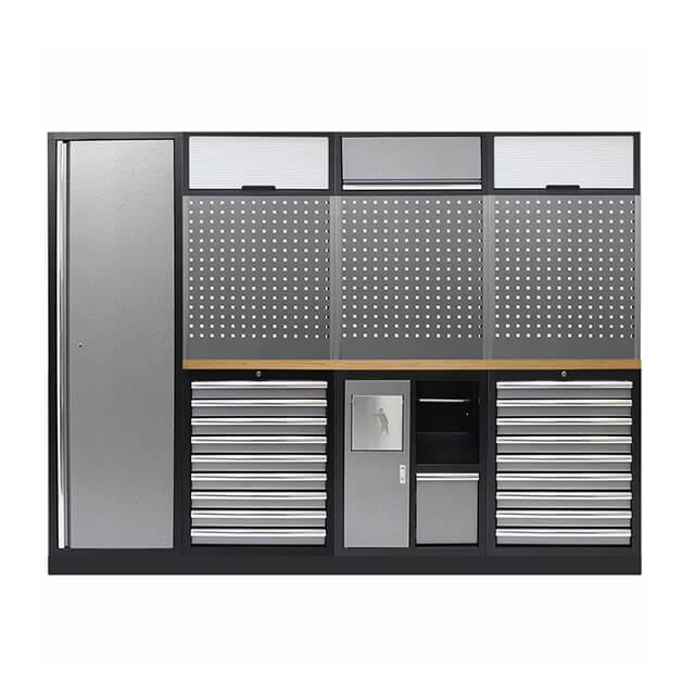 The tool storage cabinet was simple to put together, with clear instructions provided