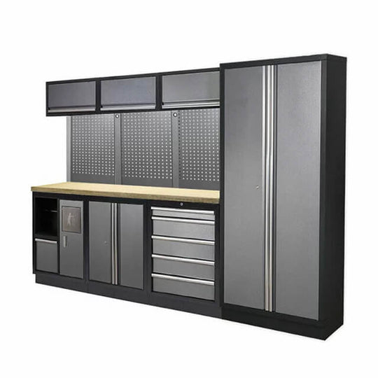 The tool storage cabinet was simple to put together, with clear instructions provided