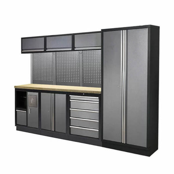 The tool storage cabinet was simple to put together, with clear instructions provided