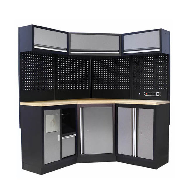 The tool storage cabinet provides sufficient room for all my tools and equipment