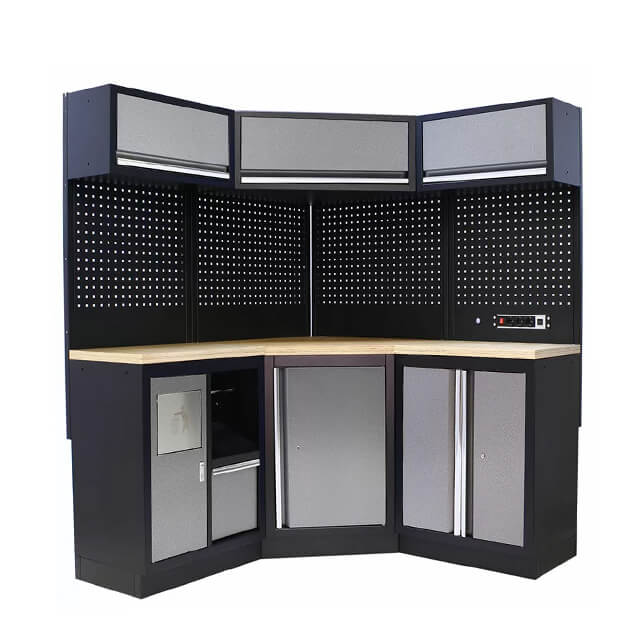 The tool storage cabinet provides sufficient room for all my tools and equipment