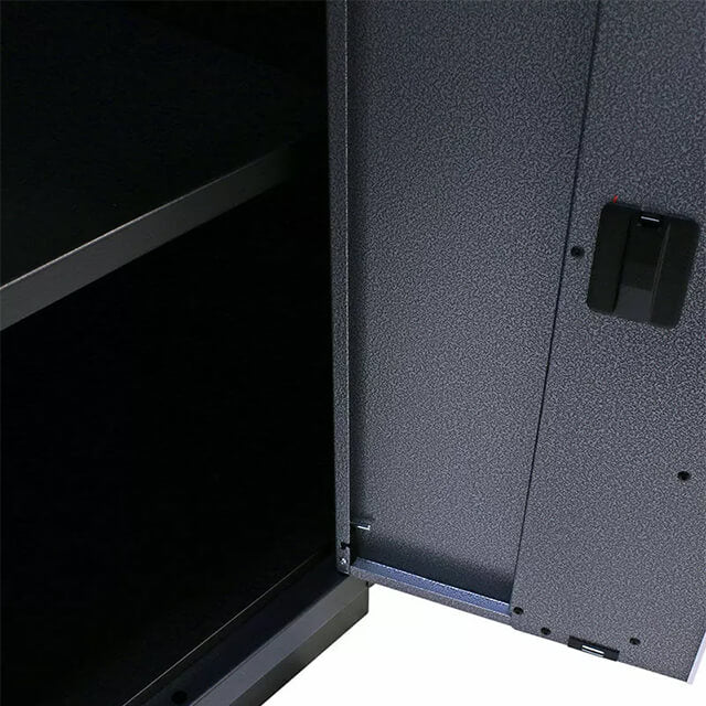 The tool storage cabinet is made from high-quality materials, ensuring it stands up to regular use