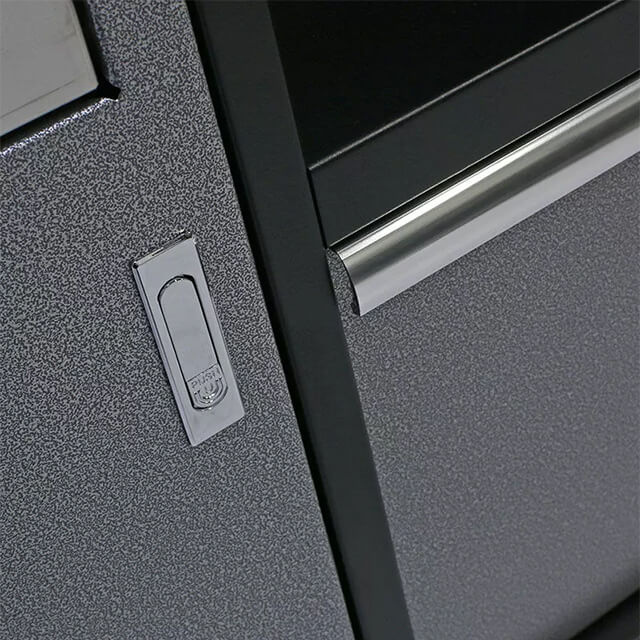 The tool storage cabinet is made from high-quality materials, ensuring it stands up to regular use