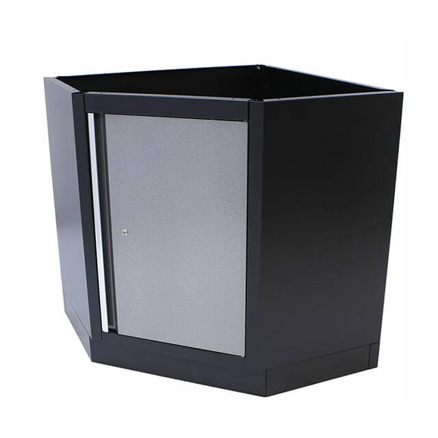 The tool storage cabinet is sturdy and durable