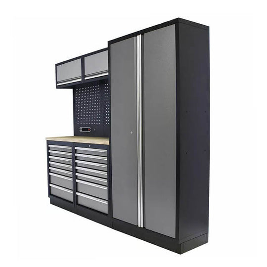 The tool storage cabinet is made from high-quality materials, ensuring it stands up to regular use