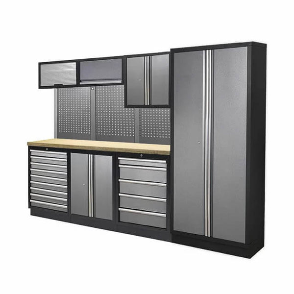 The tool storage cabinet is made from high-quality materials, ensuring it stands up to regular use