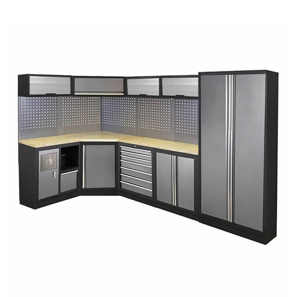 The tool storage cabinet provides sufficient room for all my tools and equipment