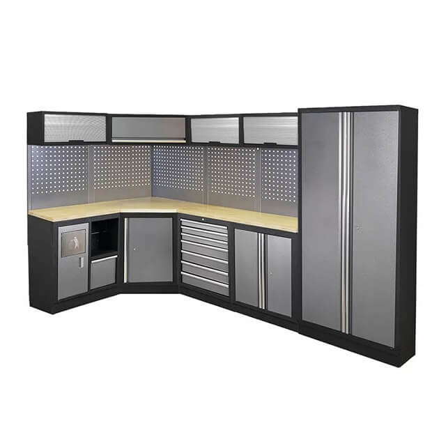 The tool storage cabinet provides sufficient room for all my tools and equipment