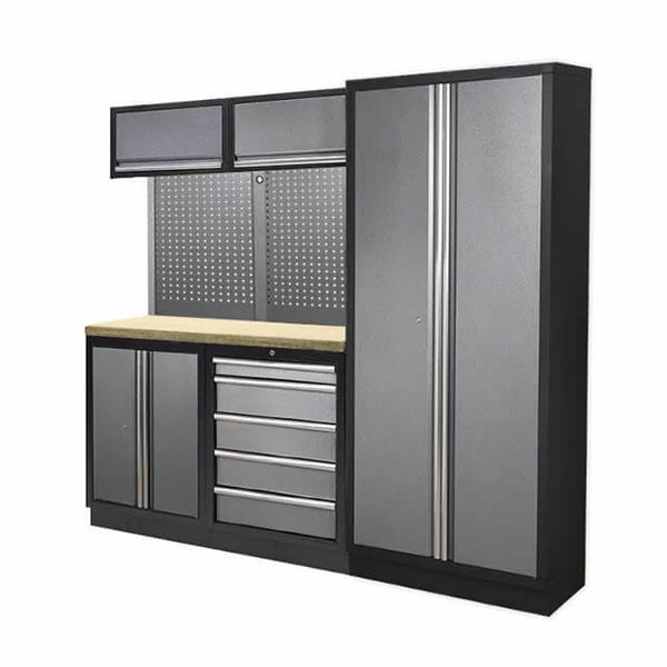 The tool storage cabinet was simple to put together, with clear instructions provided