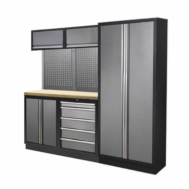 The tool storage cabinet was simple to put together, with clear instructions provided