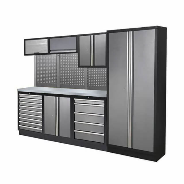 The tool storage cabinet was simple to put together, with clear instructions provided