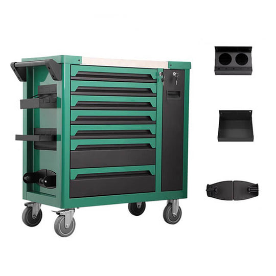 The workshop tool trolley is versatile and can be used in a variety of settings, including automotive garages, woodworking shops, and more