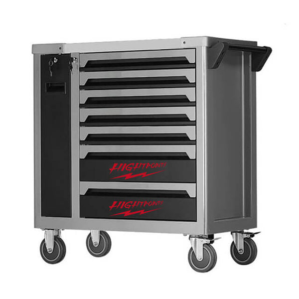 The trolley's ergonomic design makes it easy to push and pull
